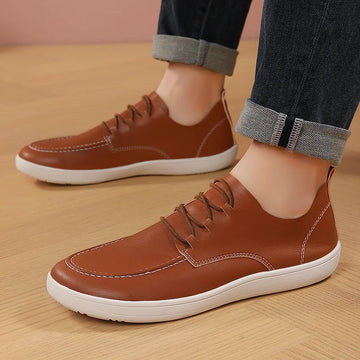 Xajzpa Men's vulcanized fashionable breathable casual sports shoes, lightweight and wide barefoot men's outdoor walking shoes